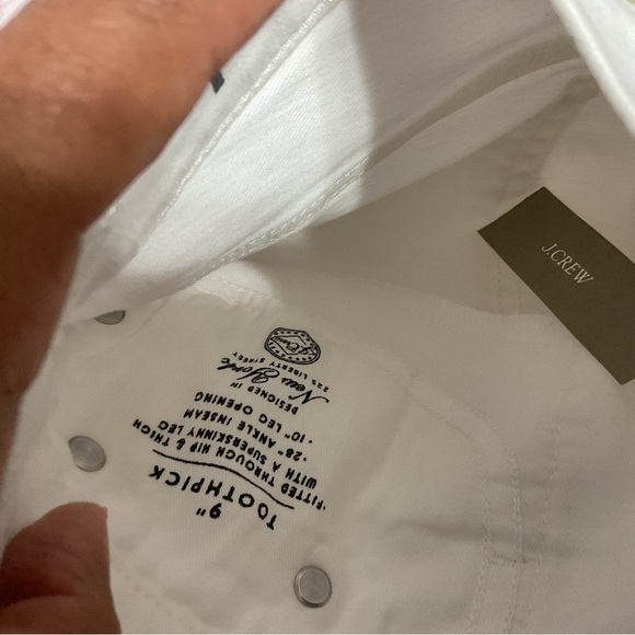 J. Crew White Wash 9" Toothpick Jeans Size 26 - Picture 12 of 15